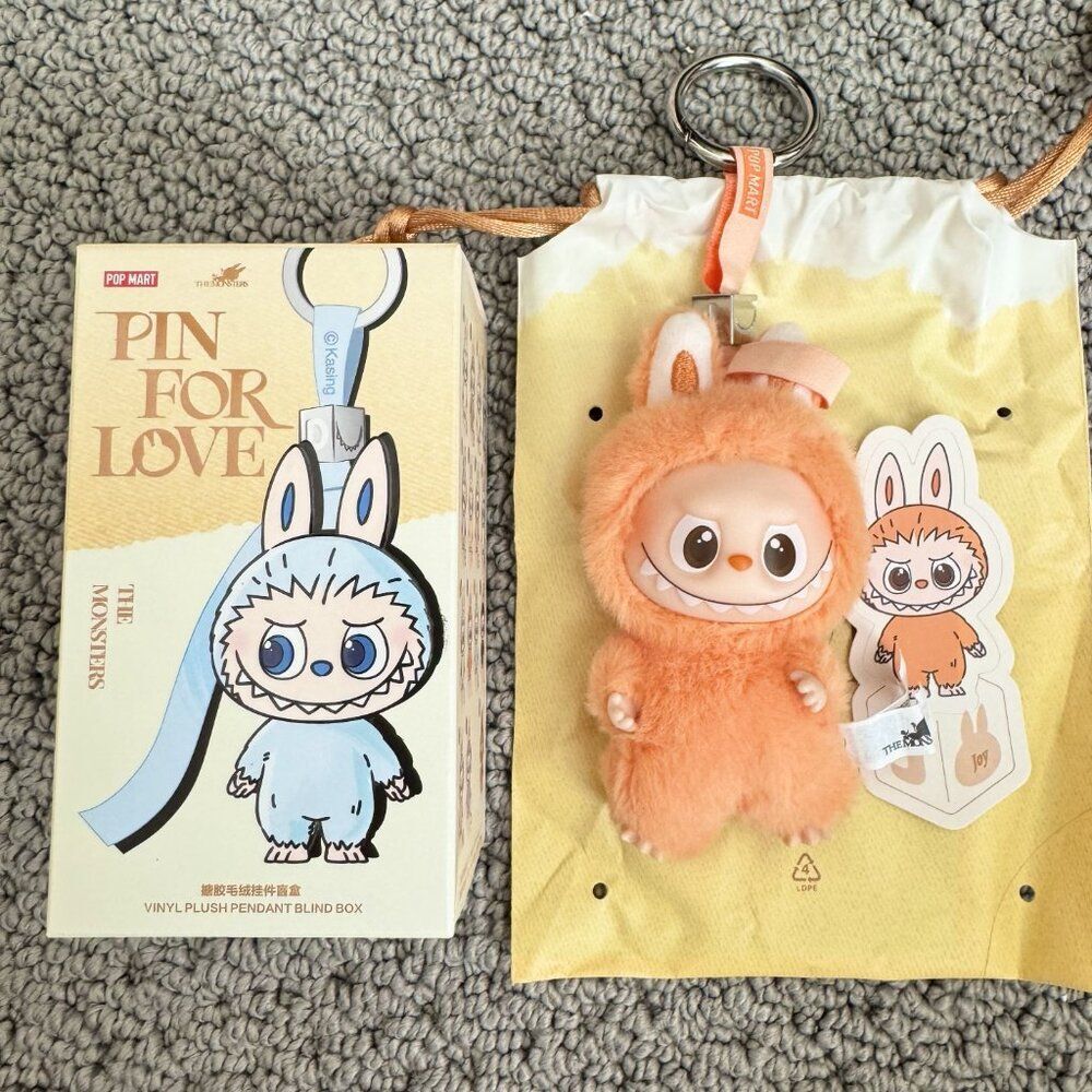 💗 Authentic POP MART THE MONSTERS Pin For Love Orange Mini Labubu J – US Ship